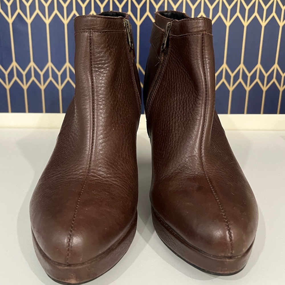 Chocolate ankle boots